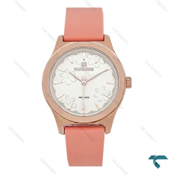 ساعت نیوی فورس NF5051 صورتی زنانه طرح گل NaviForce-7715-L