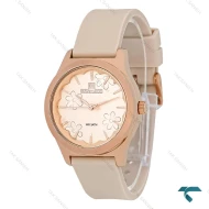 ساعت زنانه طرح گل نیوی فورس NF5051 کرم رنگ NaviForce-7716-L