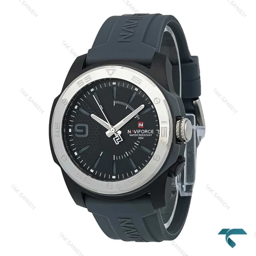 ساعت مردانه نیوی فورس مدل NF7112 با طراحی اسپرت و بند طوسی رنگ مناسب برای استفاده روزمره و رسمی