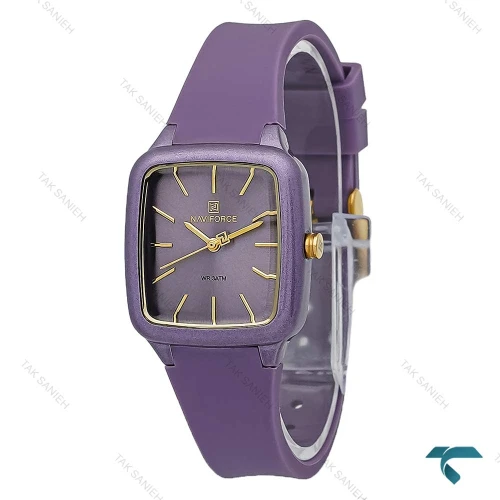 ساعت زنانه نیوی فورس مدل NF5055 بنفش تک موتوره مناسب استفاده روزمره و مجلسی با طراحی شیک و جذاب