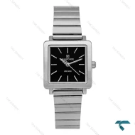 نیوی فورس زنانه NF5048 مربعی نقره ای صفحه مشکی NaviForce-7745-L