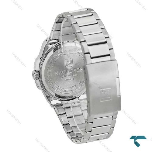 نیوی فورس NF9212 مردانه سیلور صفحه سفید NaviForce-7757-G
