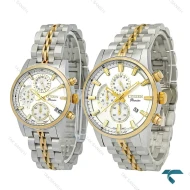ساعت مچی ست سیتیزن Premier دورنگ طلایی سه موتوره Citizen-7825-S