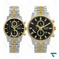 ساعت ست سیتیزن دورنگ طلایی سه موتوره Citizen-7835-S