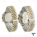 ساعت ست سیکو سه موتوره کورنوگراف دورنگ طلایی Seiko-7837-S
