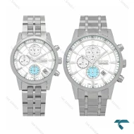 ست ساعت سیکو  سه موتوره کورنوگراف تمام استیل Seiko-7839-S