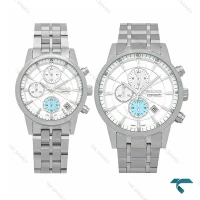 ست ساعت سیکو  سه موتوره کورنوگراف تمام استیل Seiko-7839-S