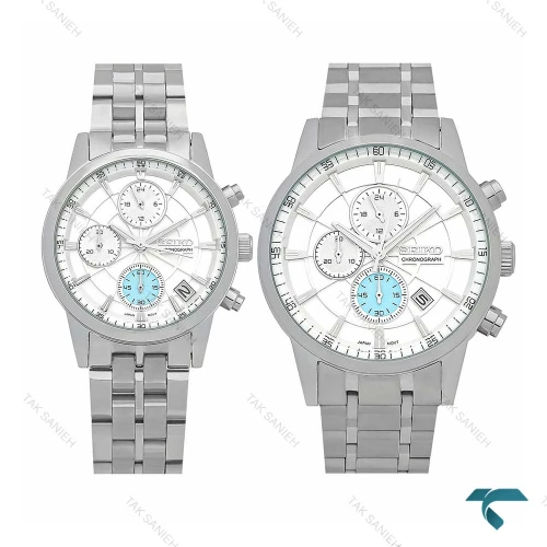 ساعت مردانه سیکو کورنوگراف سه موتوره تمام استیل مدل Seiko 7839 مناسب استایل رسمی و روزمره با کیفیت بالا و طراحی زیبا
