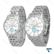 ست ساعت سیکو  سه موتوره کورنوگراف تمام استیل Seiko-7839-S