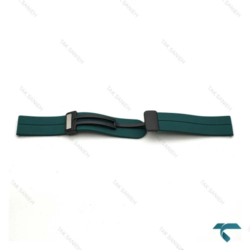 بند رابر ساعت مچی امگا سواچ سبز کله غازی Strap-7851-U
