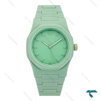 ساعت طرح ای پی پلاستیکی تک موتوره سبز AP-7854-G