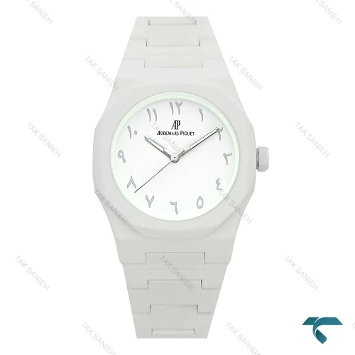 ساعت ای پی پلاستیکی تک موتوره سفید AP-7855-G