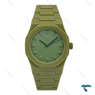 ساعت طرح ای پی پلاستیکی تک موتوره سبز زیتونی AP-7858-G