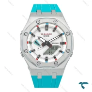ساعت کاسیو جیشاک جی ای پی مردانه سیلور آبی Casio-7862-G