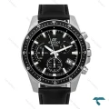 ساعت کاسیو ادیفایس EFV540 مردانه سیلور مشکی بند چرم Casio-7901-G