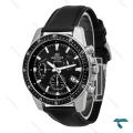 ساعت کاسیو ادیفایس EFV540 مردانه سیلور مشکی بند چرم Casio-7901-G