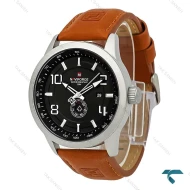 ساعت ناوی فورس مردانه NF9229 آنالوگ بند چرم عسلی NaviForce-7888-G