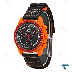 ساعت امگا سواچ ماموریت به زمین نارنجی مشکی جدید Omega-7896-U