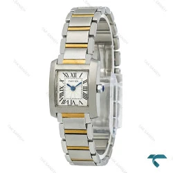 ساعت کارتیر تانک Française زنانه دورنگ طلایی اسمال Cartier-7905-L