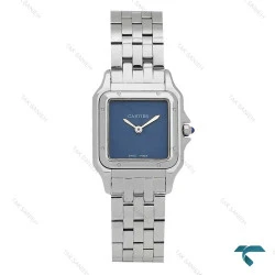 ساعت کارتیر پنتر زنانه سیلور صفحه سرمه ای مدیوم Cartier-4368-L