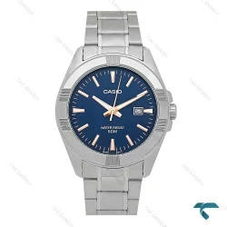ساعت کاسیو مردانه Mtp-1308 سیلور صفحه سرمه ای Casio-7928-G