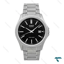 ساعت مردانه کاسیو MTP-1183 سیلور صفحه مشکی Casio-7929-G
