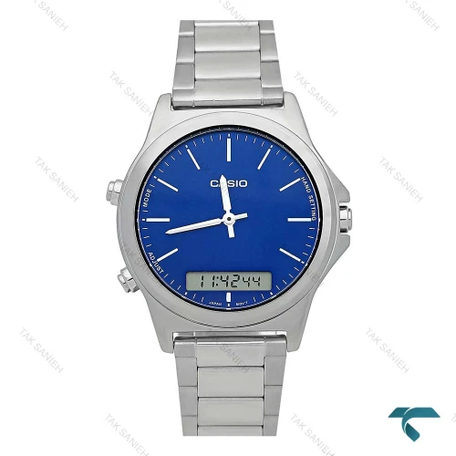 ساعت مردانه کاسیو MTP-VC01D-2E دوزمانه صفحه آبی Casio-7930-G