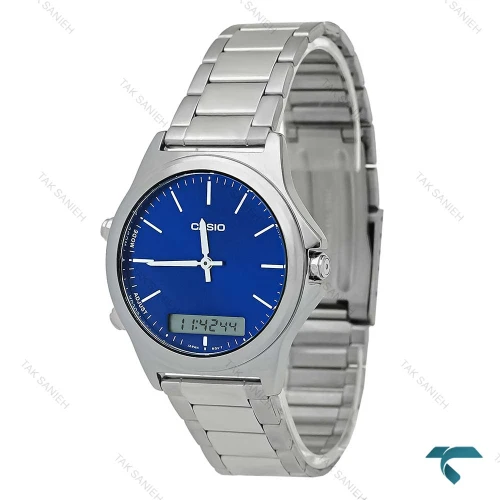 ساعت مردانه کاسیو MTP-VC01D-2E دوزمانه صفحه آبی Casio-7930-G