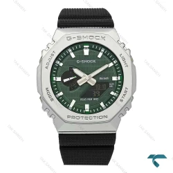 ساعت کاسیو جی شاک GM-2100 مردانه سیلور صفحه سبز Gshock-7938-G