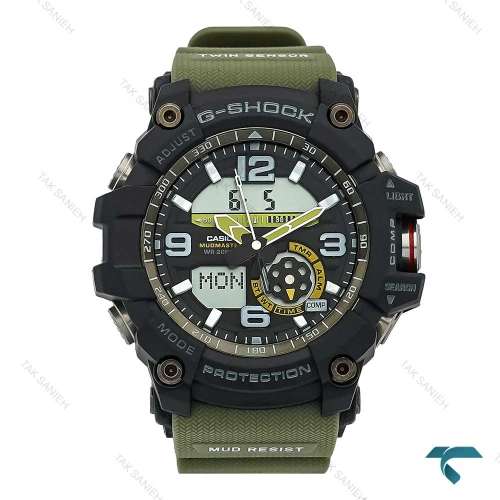 ساعت مچی جیشاک GG-1000 مردانه مشکی سبز Gshock-7944-G