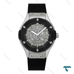 هابلوت زنانه صفحه اسکلتون قاب استیل زه مشکی Hublot-7946-L