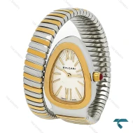 ساعت بولگاری ماری زنانه تک دور دورنگ طلایی نقره ای Bvlgari-7955-L