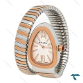 ساعت بولگاری ماری زنانه تک دور دورنگ رزگلد نقره ای Bvlgari-7956-L