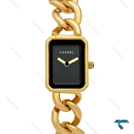 ساعت شنل Premiere زنانه طلایی صفحه مشکی Chanel-7963-L
