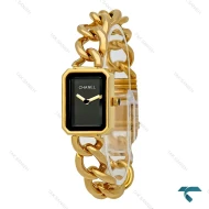ساعت شنل Premiere زنانه طلایی صفحه مشکی Chanel-7963-L