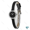 ساعت زنانه دنیل ولینگتون Petite Mini سیلور بند چرم مشکی DW-7969-L