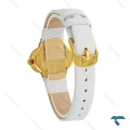 ساعت ون کلیف Alhambra زنانه بند چرم سفید دورنگین VanCleef-7984-L