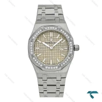 ساعت AP زنانه استیل صفحه طوسی دورنگین AP-7990-L