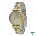 ساعت امپریو آرمانی زنانه دورنگ طلایی صفحه طوسی زیرثانیه Armani-7994-L