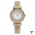 ساعت زنانه امپریو آرمانی دو رنگ رزگلد صفحه نگین دار Armani-7995-L