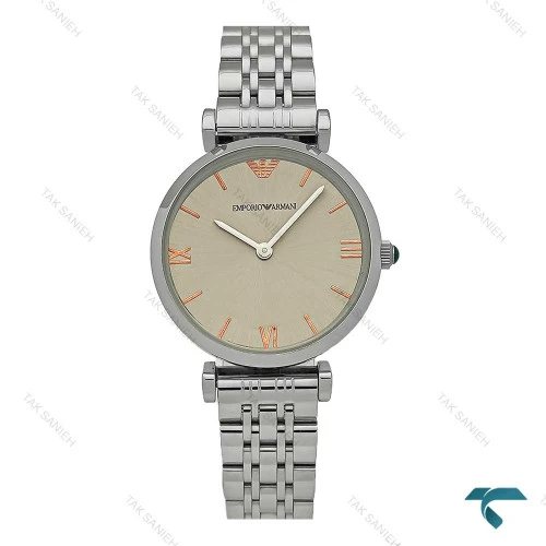 ساعت مچی امپریو آرمانی زنانه سیلور صفحه طوسی Armani-8000-L