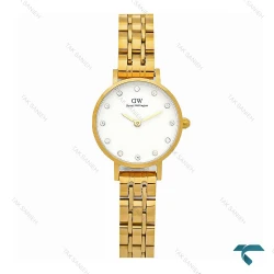 ساعت زنانه DW مینی طلایی ایندکس نگین DW-5998-24-L
