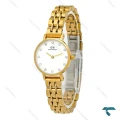 ساعت زنانه DW مینی طلایی ایندکس نگین DW-5998-24-L