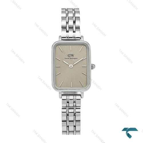 ساعت زنانه دنیل ولینگتون مستطیلی سیلور صفحه طوسی DW-8023-L