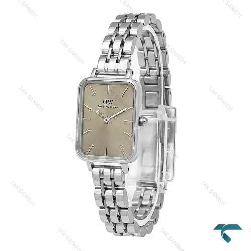 ساعت زنانه دنیل ولینگتون مستطیلی سیلور صفحه طوسی DW-8023-L