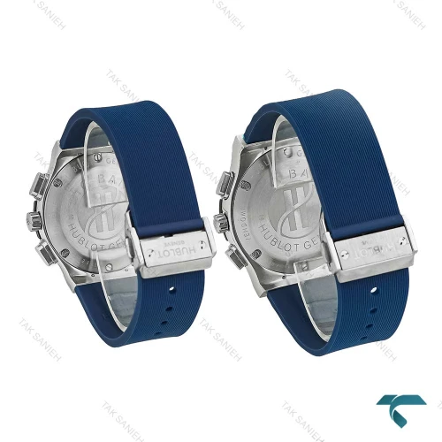 ساعت ست Hublot سه موتوره کرنوگراف سیلور سرمه ای Hublot-8045-S