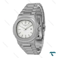 ساعت مچی مردانه پتک فیلیپ ناتیلوس سیلور صفحه سفید Patek-2473-G