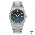 ساعت تیسوت PRX پاورماتیک مردانه نقره ای صفحه مشکی سرمه ای Tissot-8049-G