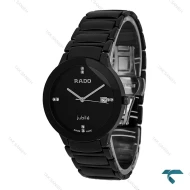 ساعت مردانه رادو مشکی وسط سرامیکی عقربه سیلور Rado-7279-G