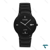 ساعت مردانه رادو مشکی وسط سرامیکی عقربه سیلور Rado-7279-G